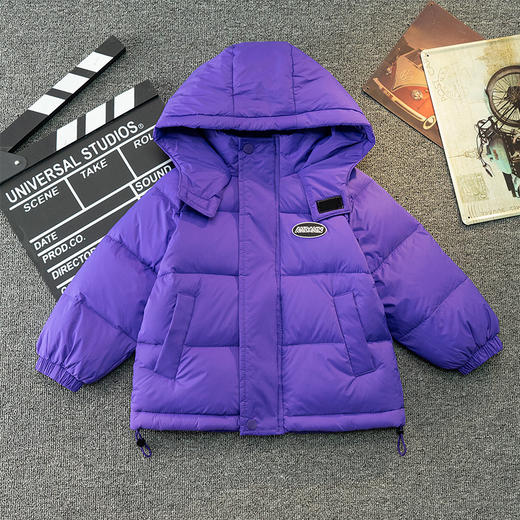【秋冬上新！防护御寒】冬季新款儿童羽绒服，短款宝宝外套韩版棉衣，可爱保暖中小童加厚秋冬外套 男女童宝宝冬装-QQ 商品图5