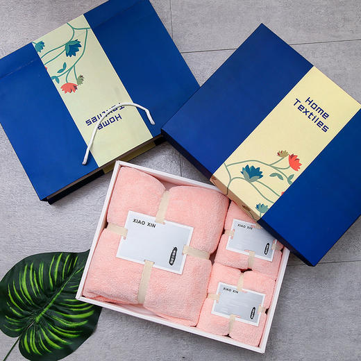 珊瑚绒毛巾浴巾三件套礼盒日用品礼品包装套盒两件套结婚伴手礼盒公司年会礼品创意礼物 商品图3