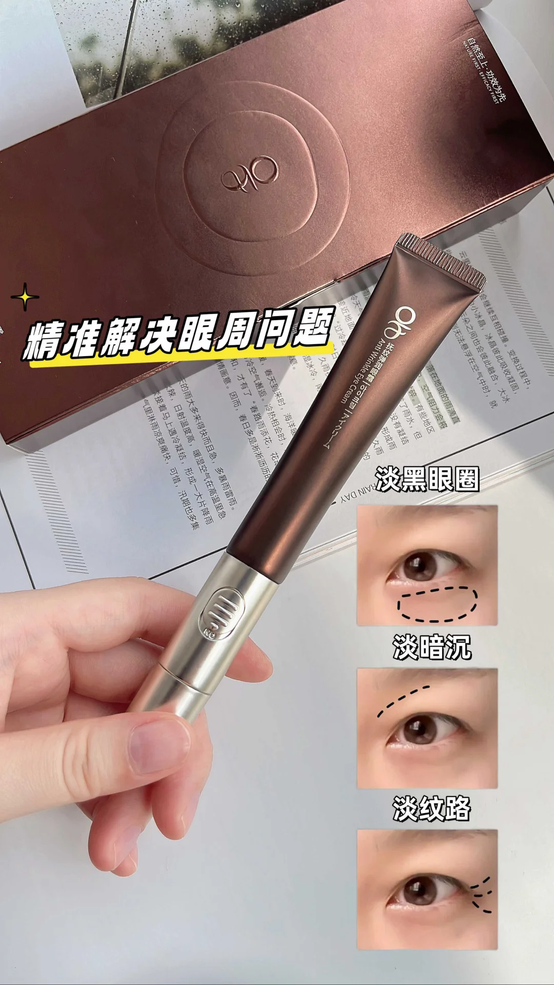 【眼部熨斗】多肽抚纹弹润眼霜，抚平细纹，精准抗老，高频微震按摩，20g[OF]