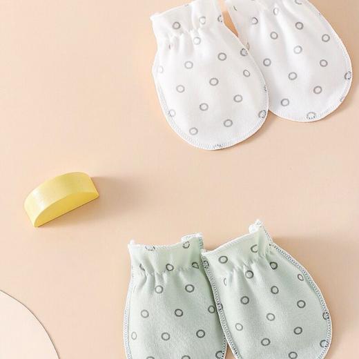 新生宝宝防抓脸小手套四季款精梳棉婴幼儿保护手套秋透气保暖母婴 商品图2