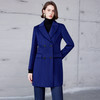 IWY/宝蓝中长款大衣女气质修身羊毛外套售楼部物业ND9021 商品缩略图1