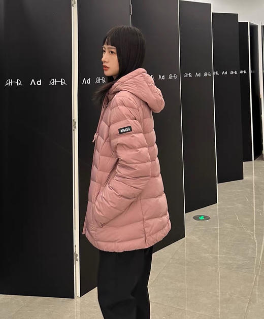 白鹅绒AIGL艾高女士户外轻薄羽绒服1022b 商品图6