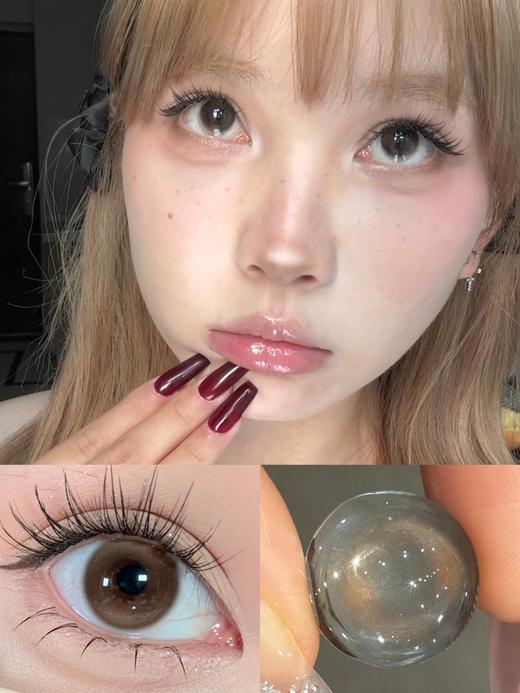 jellibo 冻冻梨花/流光星海 14.0mm 年抛美瞳 非离子 0-1000 棕色蓝色 商品图1