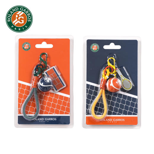 罗兰加洛斯法网官方PVC网球周边纪念亚克力钥匙扣情侣书包挂件 商品图0