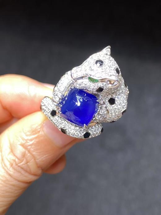 6.91ct 蓝宝石戒指 商品图0