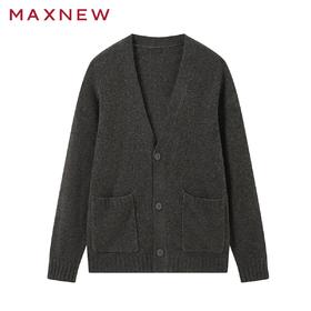 【毛衫】时尚双口袋开襟毛衫1N4112508