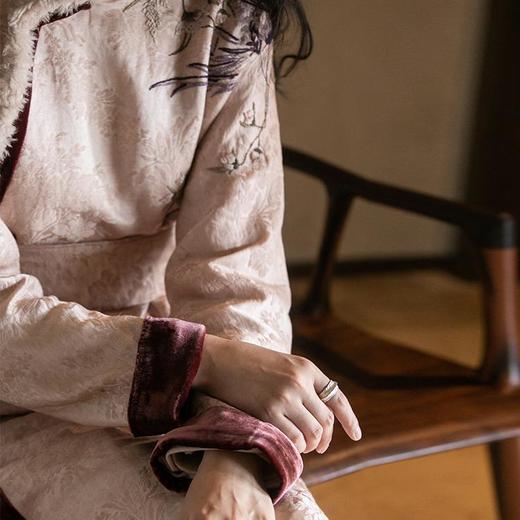 牧衣游原创 提花丝麻刺绣风衣----- 半纸 商品图3