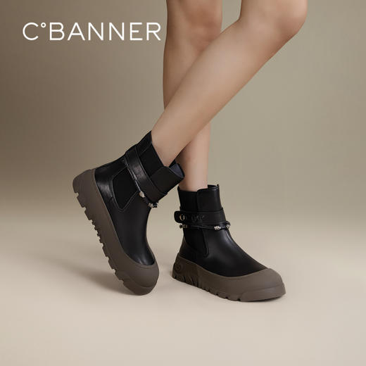 千百度 冬季 切尔西靴 A24583403 商品图0