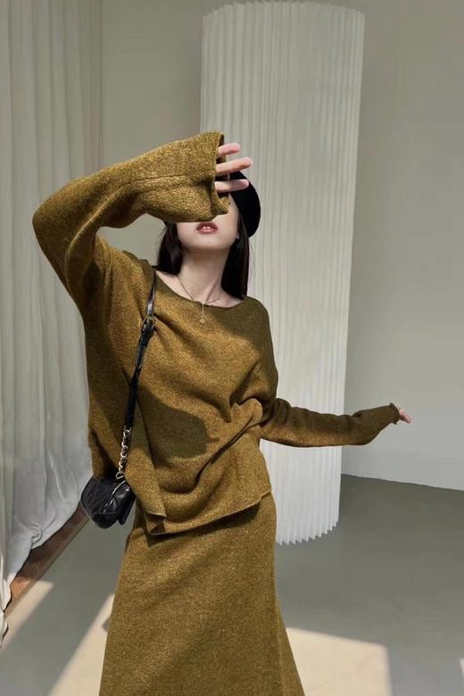 LNNNS 慵懒随性百搭针织上衣半裙套装 17440 商品图2