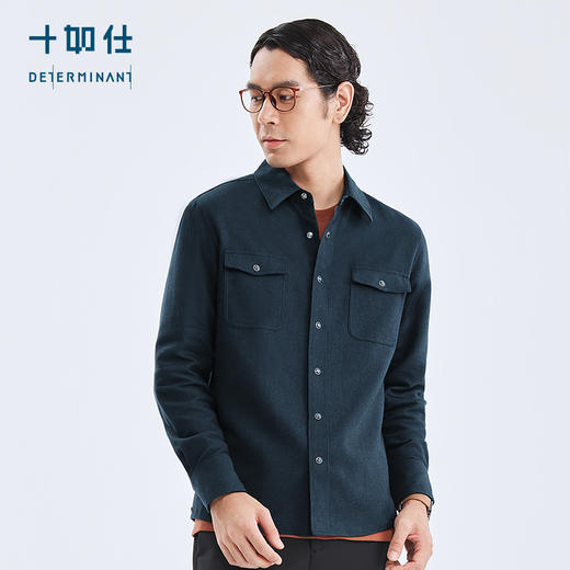 十如仕法兰绒暖燚绒保暖休闲衬衫外套-CS16 商品图7