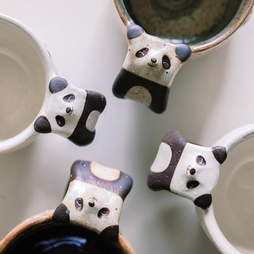 Unix 欣丽 熊猫 分享壶咖啡杯茶杯 高足 日用器 商品图2