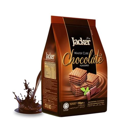 Jacker 巧克力味方形威化饼干 100g/袋 商品图0