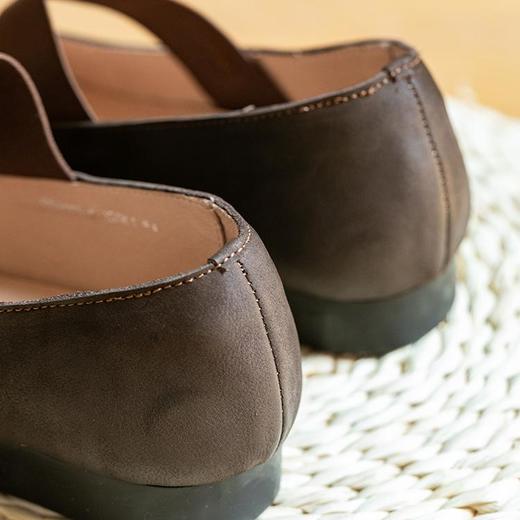 牧衣游 复古文艺舒适真皮单鞋气质感 沐兮【不支持会员折】 商品图3