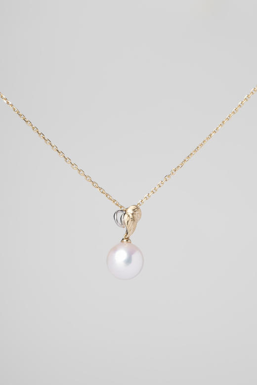 「镜像 」珍珠14k白金黄金项链 商品图2