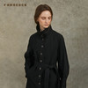 Famecoco范可儿风衣单排扣立领纯棉女通勤长款收腰FAC6AT010 商品缩略图4