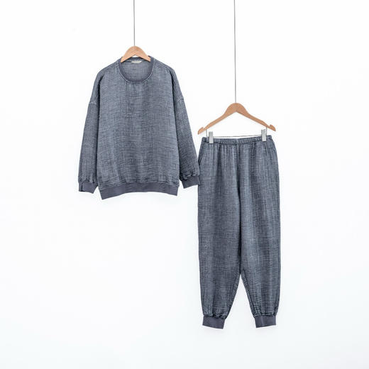 宜色家男士五层纱卫衣款家居服 商品图1