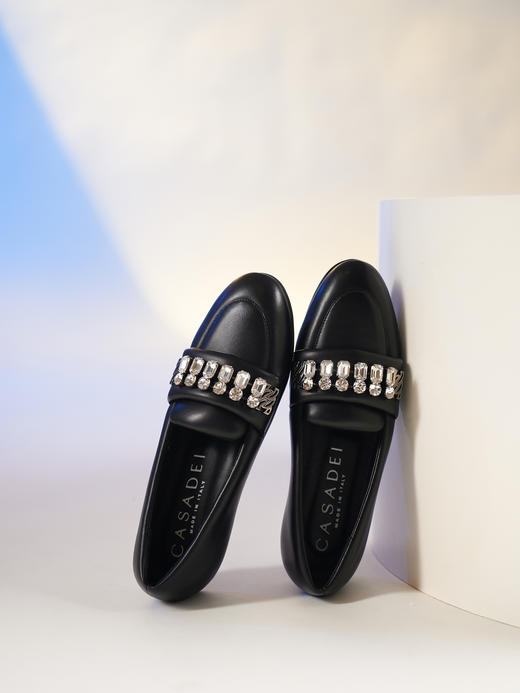 豪麟名鞋CASADEI女鞋平底鞋羊皮革C274S黑色 商品图2