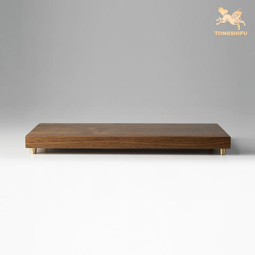 铜师傅 黑胡桃原木《底座》工艺品摆件方形实木底座 商品图6