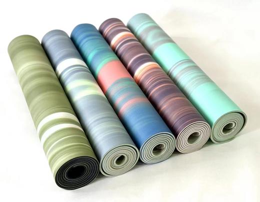 色彩艺术加厚防滑耐磨撞色磨砂橡胶瑜伽垫 商品图5