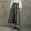 Famecoco范可儿国风水墨印花网纱半身裙轻盈显瘦长裙FAC6HA006 商品缩略图3