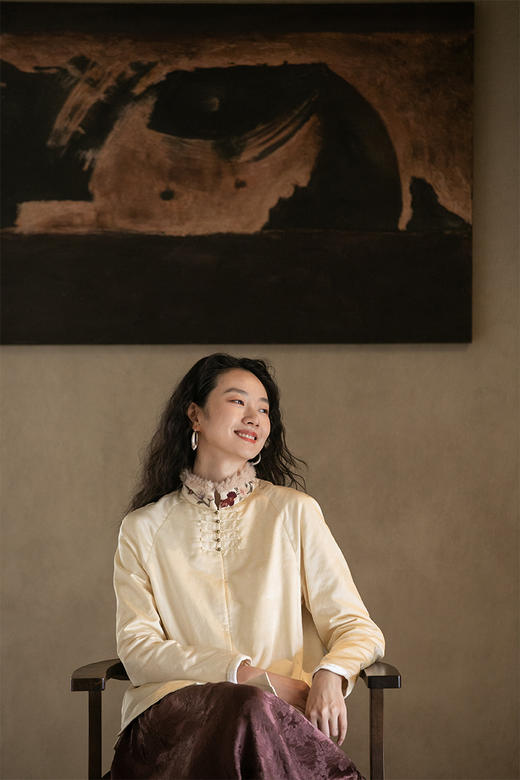 牧衣游原创 丝棉刺绣夹棉棉服------ 寒梦 商品图5