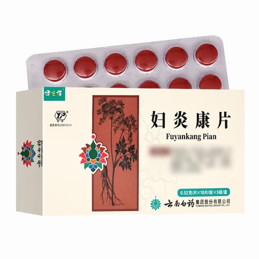 健之佳,妇炎康片 【0.52g*18片*5板】 云南白药 商品图7