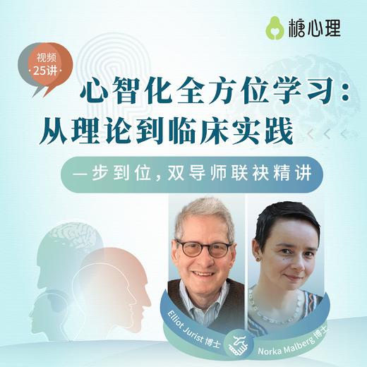 【视频25讲】<心智化理论与干预技术> | 安娜·弗洛伊德中心新锐疗法+英国NICE项目 商品图0