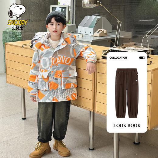 【100-140】【史努比】男童冬款保暖加厚羽绒服 商品图2
