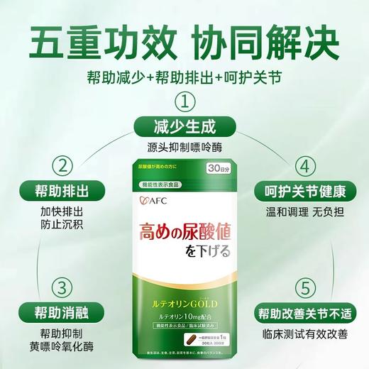 AFC木犀草素痛风降尿酸中老年人关节健康嘌呤代谢 商品图3