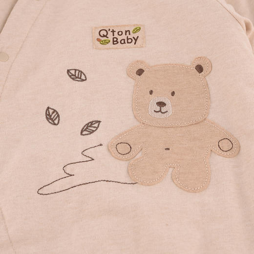 棉果果冬季新品专柜同款彩棉偏襟夹棉连体衣M401720899605 商品图3