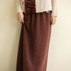 牧衣游原创 牦牛绒毛织混纺半身裙女冬新款软糯轻盈直筒裙 自由鸟 商品缩略图3