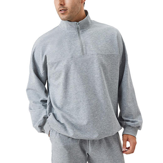 跃牌【欲动春风】男装系列 男士秋冬运动卫衣半拉链休闲训练健身服41521 商品图4