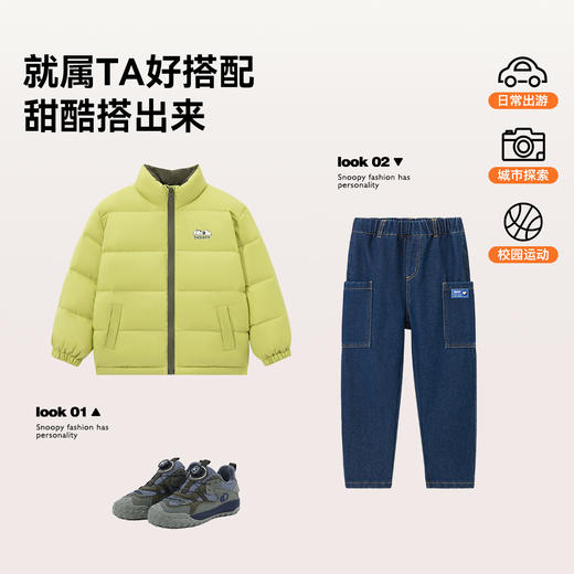 【110-160】【史努比】男女童冬款保暖棉服面包服 商品图5