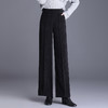 雀说安哥拉红灯芯绒垂感阔腿裤新款时尚洋气高腰直筒休闲裤AL2390 商品缩略图6