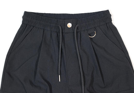 半身缘女裤 春季宽松松紧腰显瘦工装百搭美式直筒裤DS106 商品图6