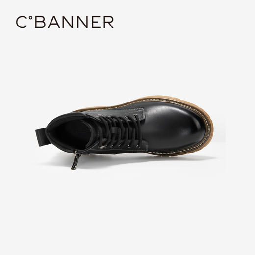 千百度 冬季 加绒马丁靴A24641063 商品图2