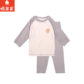 棉果果专柜同款冬季新品男童暖姜套头套装M411302424815