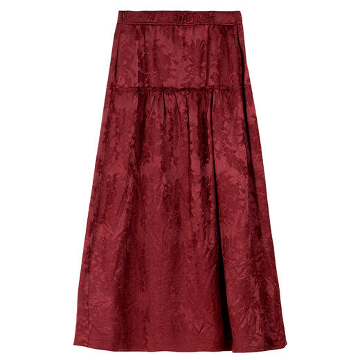 牧衣游原创提花丝麻混纺半裙------一束光 商品图4