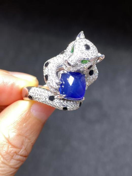 6.91ct 蓝宝石戒指 商品图1