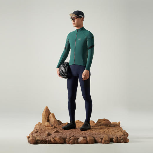 GRC桀骜无尽秋冬新款RESEARCH抓绒防风保暖公路车骑行服长袖男 商品图4