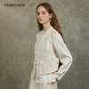 Famecoco范可儿一粒扣v领新中式马夹复古提花外搭FAC6CA007 商品缩略图1