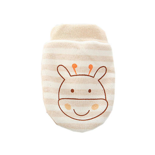 抽绳可调节彩棉婴儿手套新生儿防抓脸吃手套宝宝用品手套 商品图4