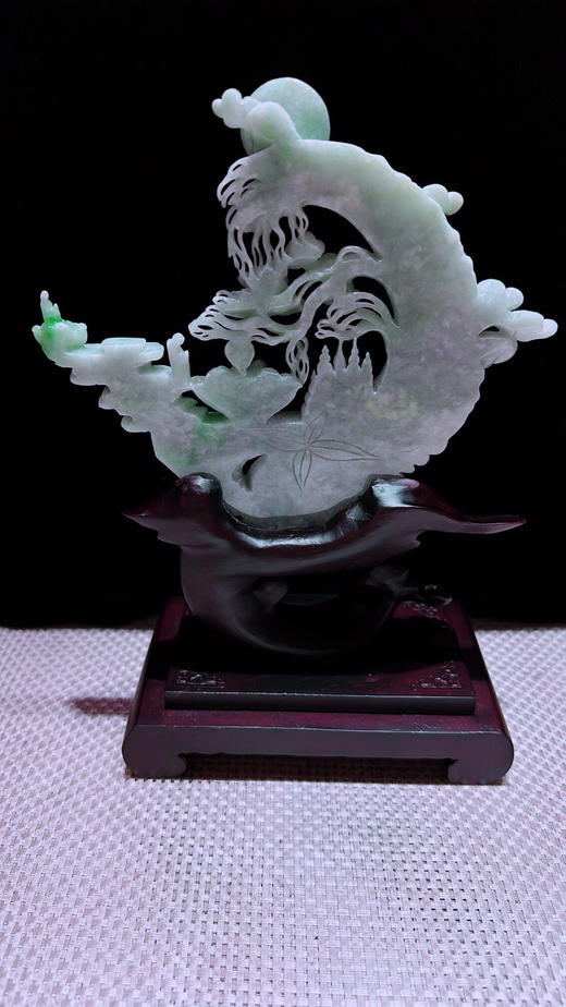 620468翡翠摆件【梅开五福 佛在心中】 商品图5