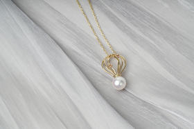 「热气球」Akoya珍珠14k项链