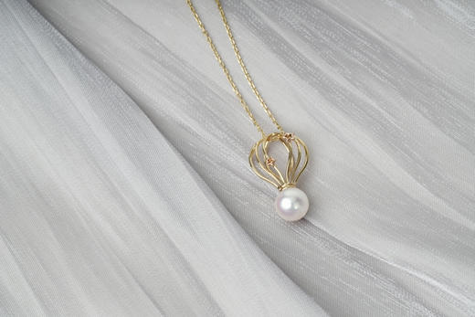 「热气球」Akoya珍珠14k项链 商品图0