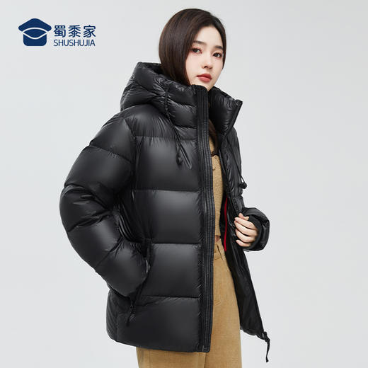 【石墨烯火山岩黑金羽绒/鹅绒服】保暖防寒羽绒服外套男女同款通勤连帽棉服YT408 商品图9