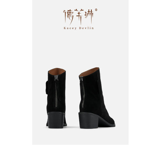 德芙琳Kacey Devlin女款秋冬新款高丝光斜口短靴KD6218【部分尺码预售，4天发货】 商品图7