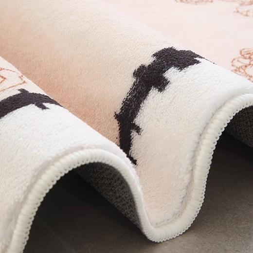 【可水洗，仿羊绒床边毯】卡通仿羊绒地毯 隔凉防滑垫 家用地毯 耐脏易打理 卧室床边毯 柔韧仿羊毛手感 拥抱小奶猫般的温柔-QQ 商品图3