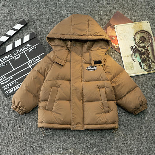 【秋冬上新！防护御寒】冬季新款儿童羽绒服，短款宝宝外套韩版棉衣，可爱保暖中小童加厚秋冬外套 男女童宝宝冬装-QQ 商品图6