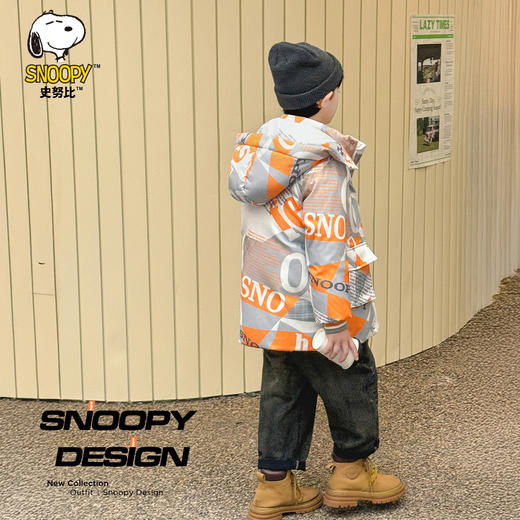 【100-140】【史努比】男童冬款保暖加厚羽绒服 商品图5